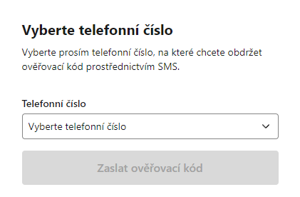 Ověřit PIN kódem