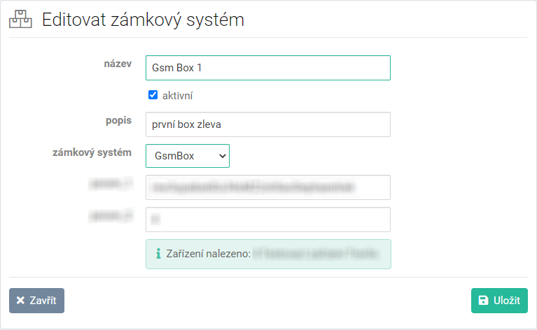 1 Zámkový systém
