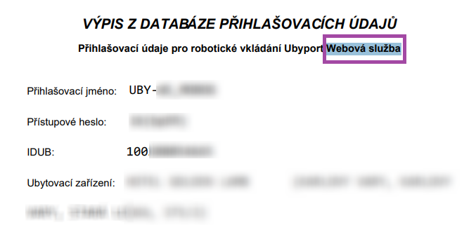 Ukázka PDF Ubyport Webová sužba