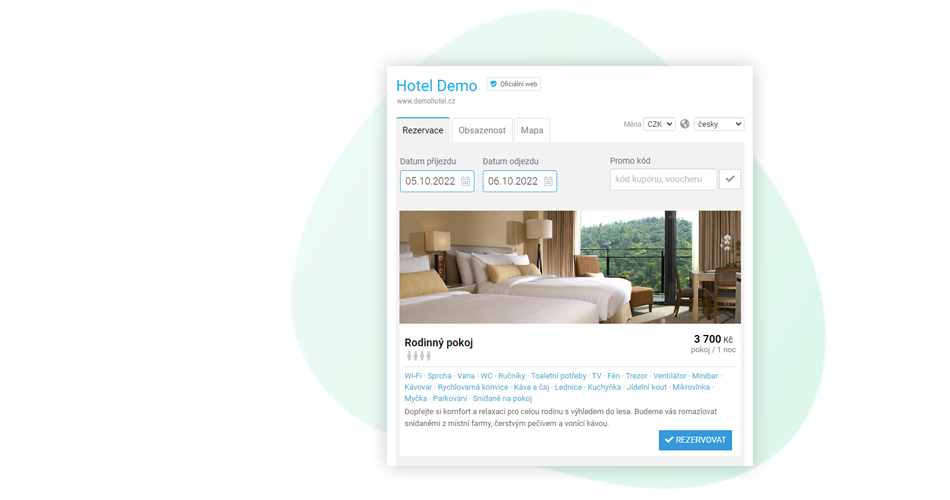 online rezervační systém - booking engine