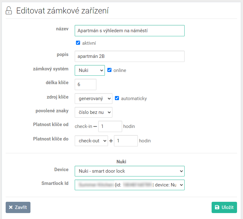 Zámkové zařízení