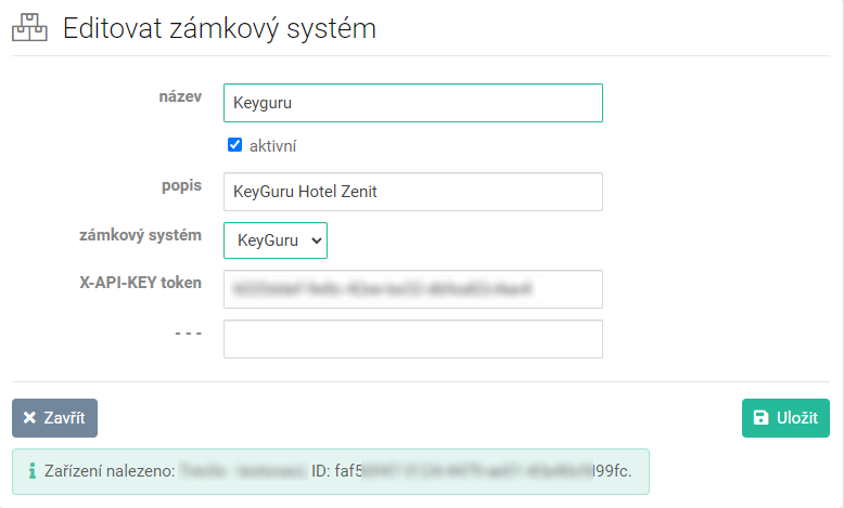 Zámkové zařízení KeyGuru