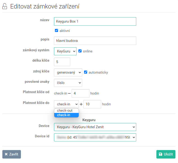 Zámkové zařízení