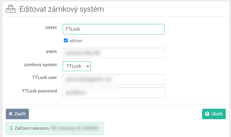 1 Zámkový systém