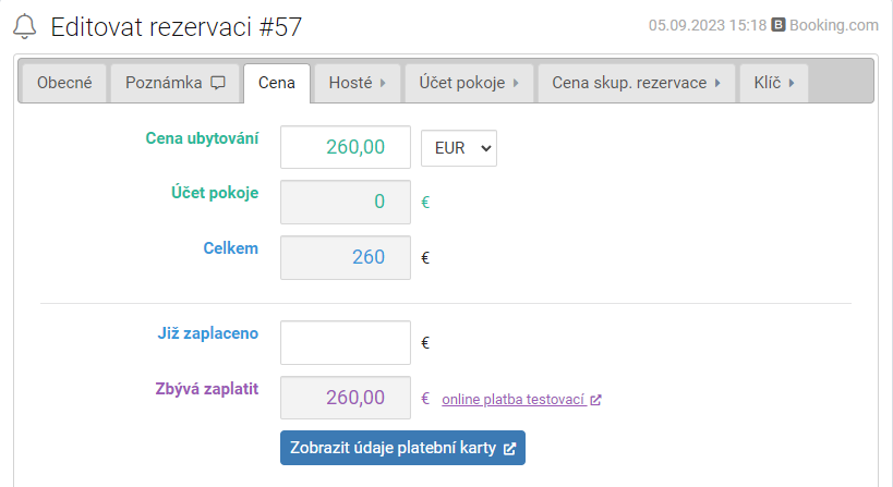 Zobrazit CVC kód