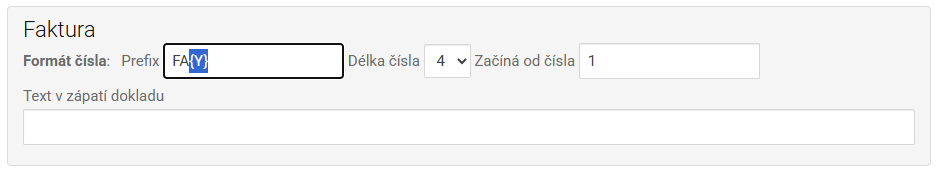 Číselná řada automatická